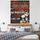 妻への愛引用文 |妻のトレンディープレゼント キャンバスプリント (インサイチュ (寝室))