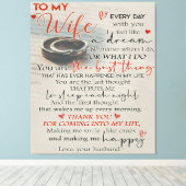 妻への愛引用文 |妻のトレンディープレゼント キャンバスプリント (インサイチュ (ウッドフロア))