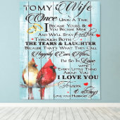 妻への愛引用文 |妻のトレンディープレゼント キャンバスプリント (インサイチュ (ウッドフロア))