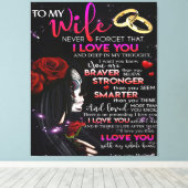 妻への愛引用文 最高の|完璧なギフト キャンバスプリント (インサイチュ (ウッドフロア))