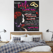 妻への愛引用文 最高の|完璧なギフト キャンバスプリント (インサイチュ (寝室))