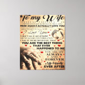 妻への愛引用文 最高の|完璧なギフト キャンバスプリント (正面)