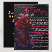 妻への手紙ギフト、カップル愛ウェディングギフト メニュー (正面/裏面)