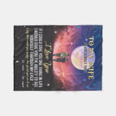 妻への手紙バレンタインデーの贈り物 フリースブランケット (正面(横))