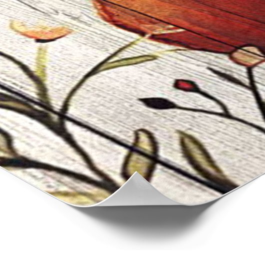 妻への手紙 |かわいいプレゼント ポスター (角)