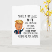 妻への最高の贈り物 カード (黄色い花)