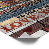 妻への母誕生日贈答状 ポスター (角)