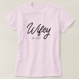 妻への特別な婚約記念ギフト Tシャツ