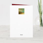 妻への特別な署名 赤いバラのカード シーズンカード (裏面)