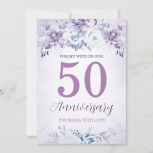 妻への特別な50周年記念カード シーズンカード