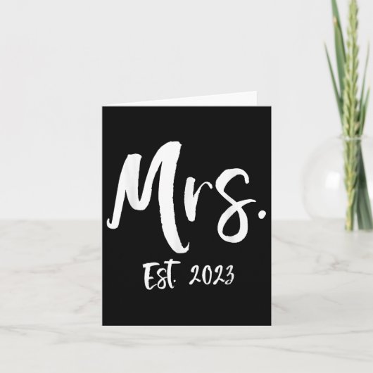妻への記念日のプレゼントのアイデア 夫から Mrs. E カード (正面)
