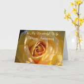 妻への記念日カード カード (黄色い花)
