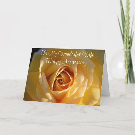 妻への記念日カード カード (正面)