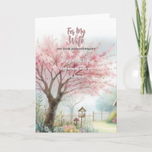 妻への記念日グリーティングカード サンキューカード (正面)