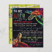 妻への贈り物 |あなたの妻のための手紙 | 招待状 (正面/裏面)