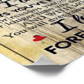 妻への贈り物 |夫への手紙 | ポスター (角)