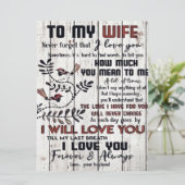 妻への贈り物 |妻への愛らしい手紙 メニュー (スタンド正面)