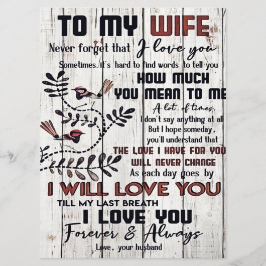 妻への贈り物 |妻への愛らしい手紙 メニュー (正面)