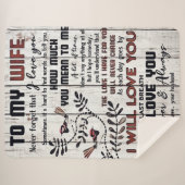 妻への贈与 |私の妻に素敵な手紙 シェルパブランケット (正面(横))