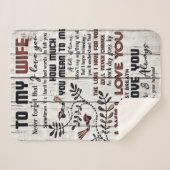 妻への贈与 |私の妻に素敵な手紙 シェルパブランケット (正面(横))