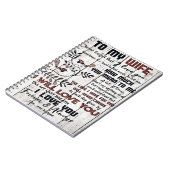 妻への贈与 |私の妻に素敵な手紙 ノートブック (左側)