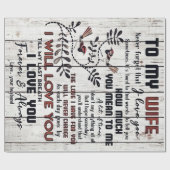 妻への贈与 |私の妻に素敵な手紙 ラッピングペーパー (フラット)