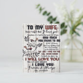 妻への贈与 |私の妻に素敵な手紙 招待状 (スタンド正面)