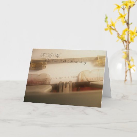 妻への35周年を記念した真の愛物語 カード (黄色い花)