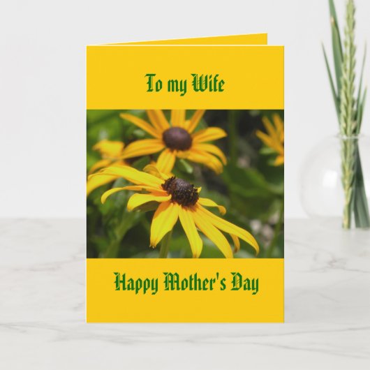 妻へハッピーマザーズデイカード カード (正面)