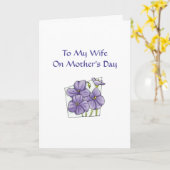 妻へ カード (黄色い花)