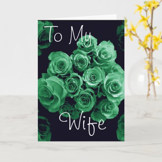 妻へ カード (黄色い花)