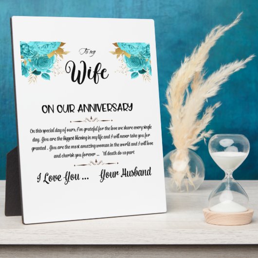 妻へ フォトプラーク (側面)