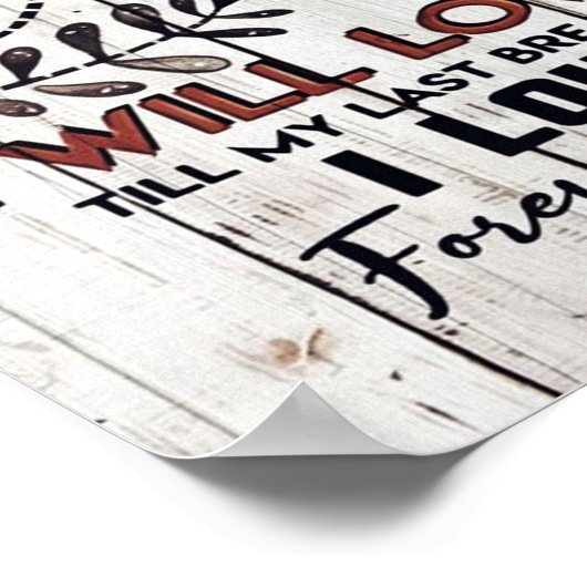 妻へ |ホームデコールギフト |現在の妻 ポスター (角)