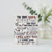 妻へ |ホームデコールギフト |現在の妻 招待状 (スタンド正面)