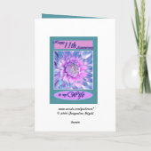 妻へ - 11周年おめでとう カード (裏面)