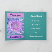 妻へ – Happy 35th Anniversary カード (内部)