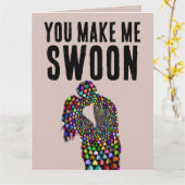 妻または夫のためのロマンチックなバレンタインデーのカード カード (黄色い花)