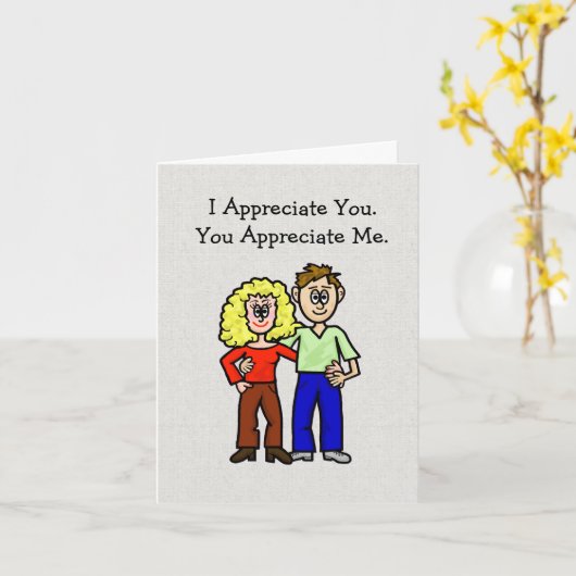 妻または夫の感謝の日カード（編集！） カード (黄色い花)