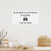 妻または自動体の選択 ポスター (キッチン)