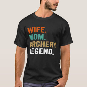 妻や母のためのアーチェリー 女性のための Tシャツ
