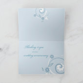 妻を亡くした後の結婚記念日 ブルー カード (内部)