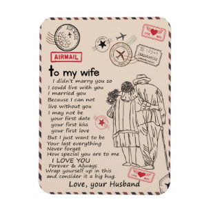 妻を愛する人たち 私の妻へ、愛してる、夫より マグネット