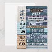 妻を愛する人 | 私の妻へ 愛してる 愛する夫 シーズンカード (正面/裏面)
