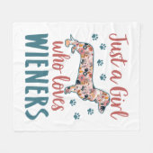 妻を愛する女の子 – ダシュント恋人 フリースブランケット (正面(横))