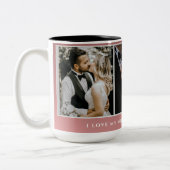 妻を愛すパーソナライズされたる3枚 ツートーンマグカップ (左)