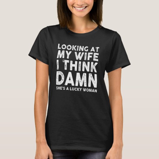 妻を見る Tシャツ (正面)