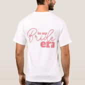 妻エラブライドハネムーントレンディークールパーソナライズされた Tシャツ (裏面)