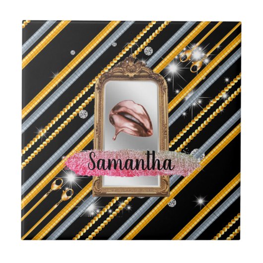 妻カスタマイズ誕生日プレゼント タイル (正面)