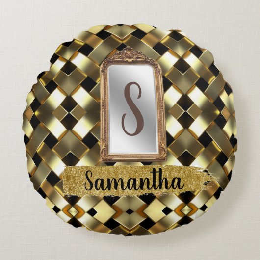 妻カスタマイズ誕生日プレゼント ラウンドクッション (正面)