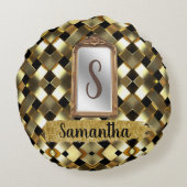 妻カスタマイズ誕生日プレゼント ラウンドクッション (裏面)